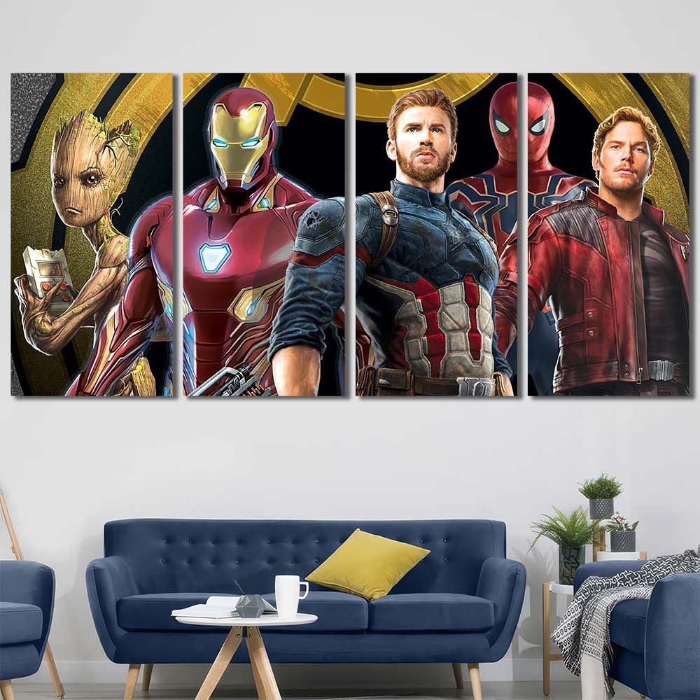 Framed Print Art Canvas Maverl Movie Super Hero Avengers MV23
