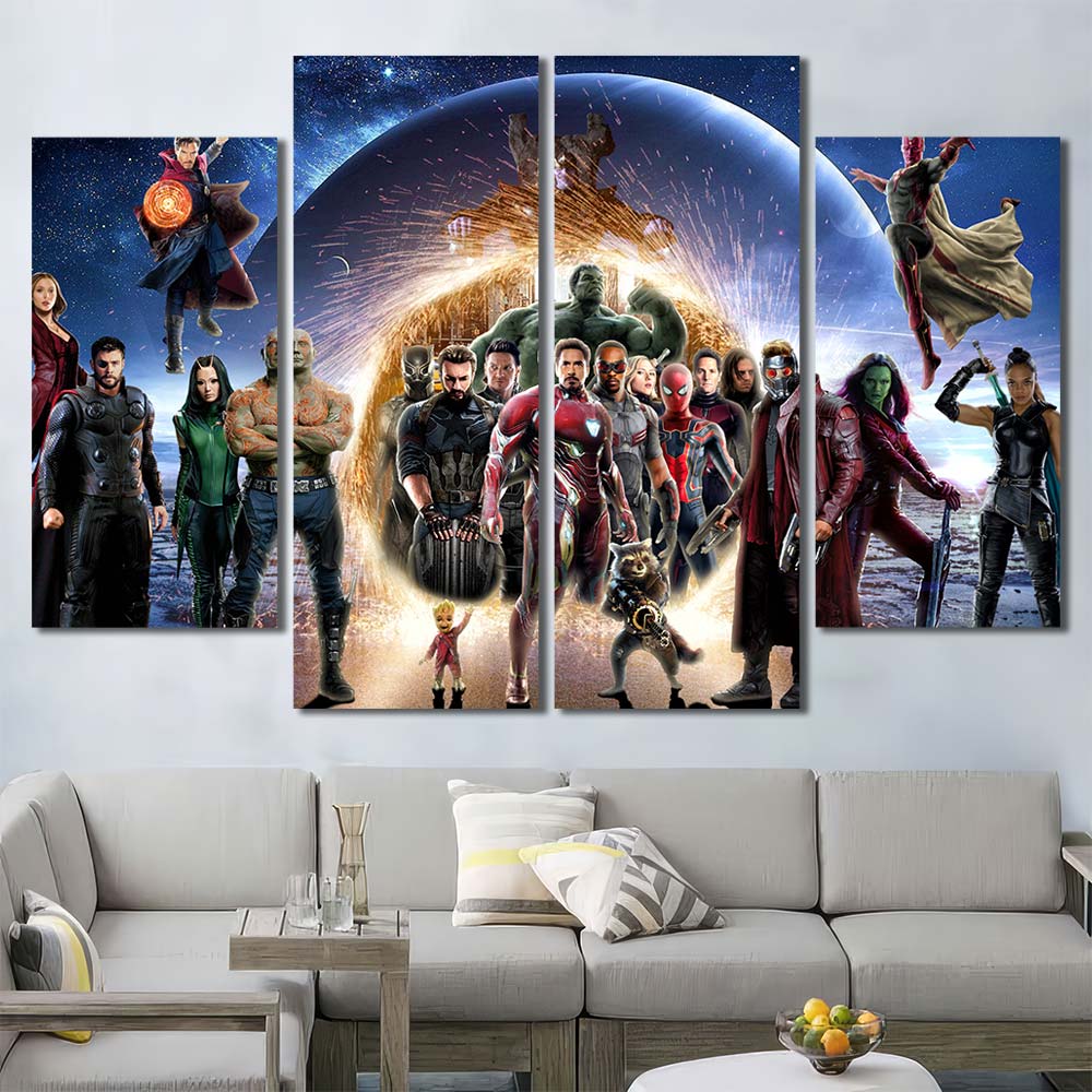 HD Pictures on Canvas Maverl Movie Super Hero Avengers MV24