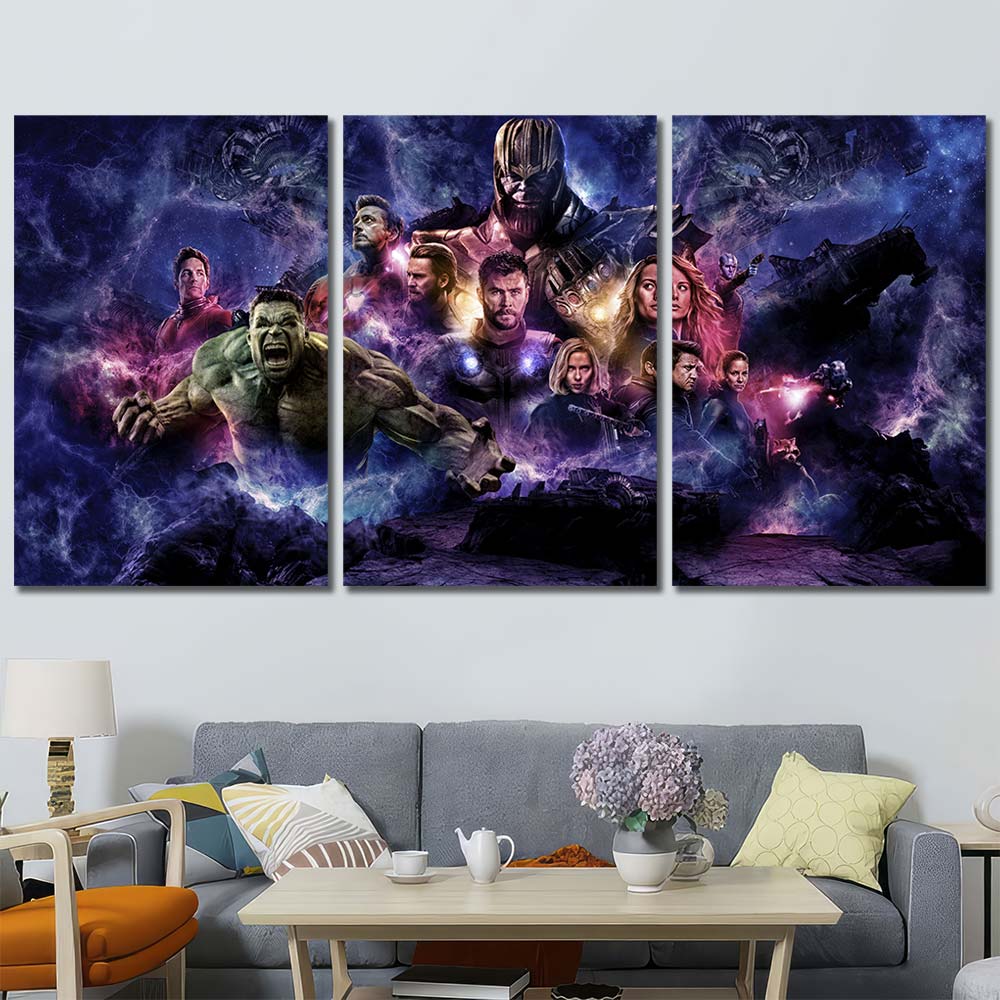 Framed Panels on Canvas Maverl Movie Super Hero Avengers MV28