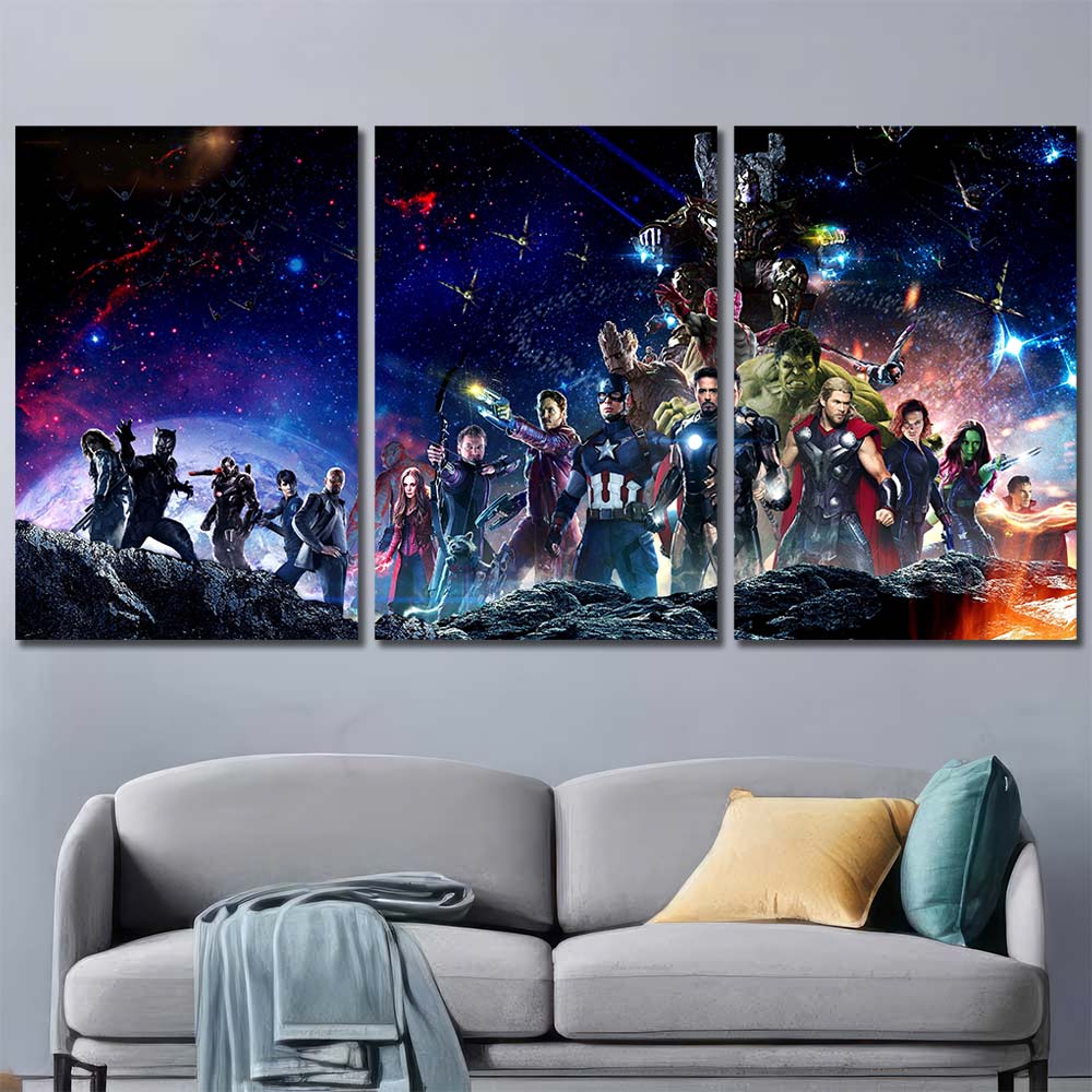 Framed Print Art Canvas Maverl Movie Super Hero Avengers MV31