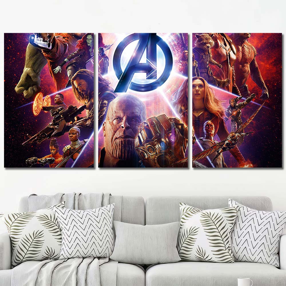 Framed Print Art Canvas Maverl Movie Super Hero Avengers MV48