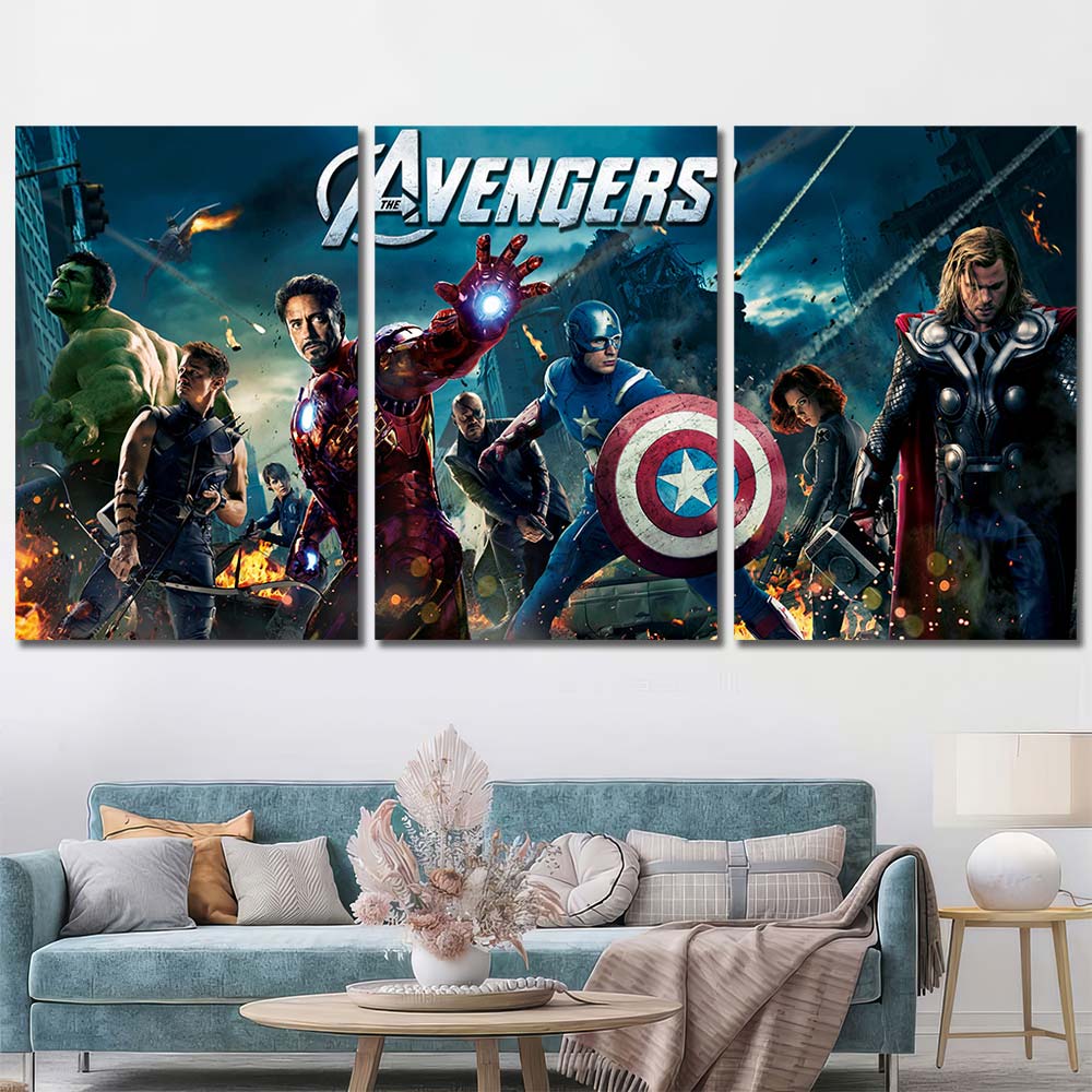 Wall Art Pictures with Frame Maverl Movie Super Hero Avengers MV51