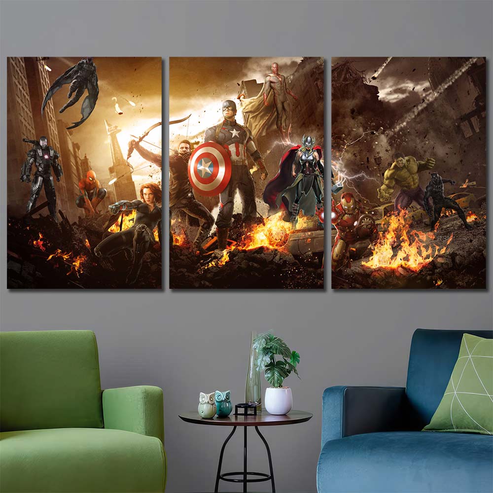 Printed Panels Canvas Maverl Movie Super Hero Avengers MV57