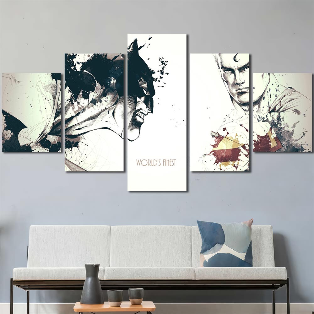HD Printed Picture with Frame Maverl Movie Super Hero Batman MV67