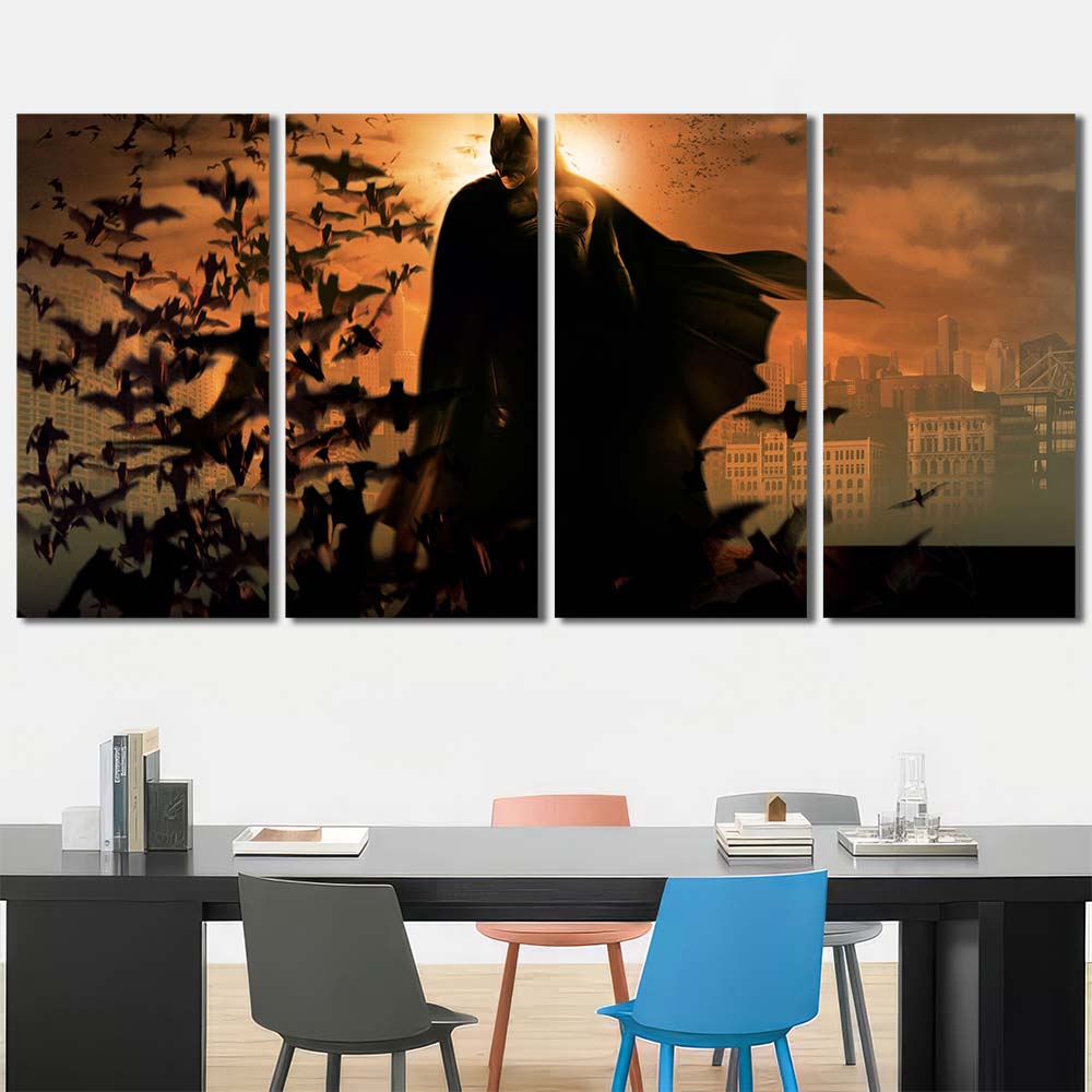 Print Art Canvas with Frame Maverl Movie Super Hero Batman MV70