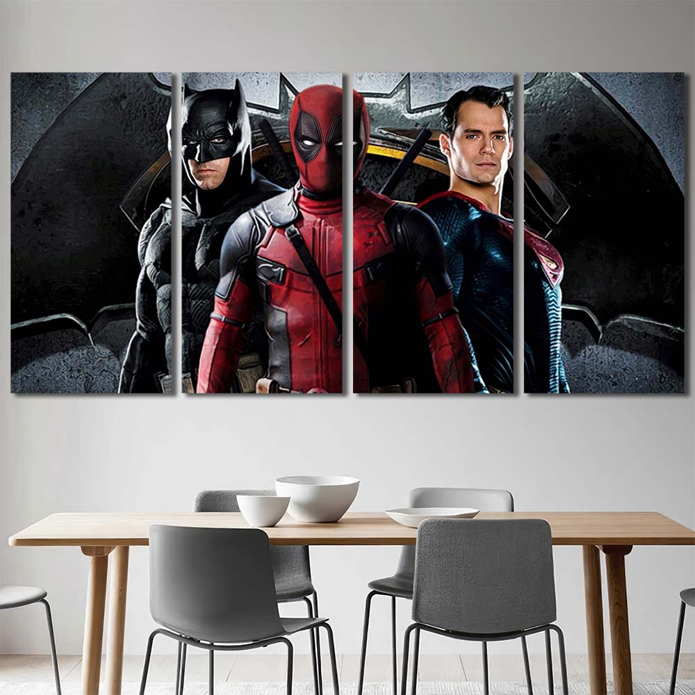 Framed Print Art Canvas Maverl Movie Super Hero Batman MV71