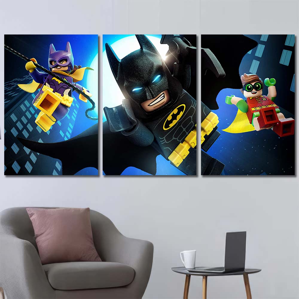 Wall Art Canvas with Frame Maverl Movie Super Hero Batman MV74
