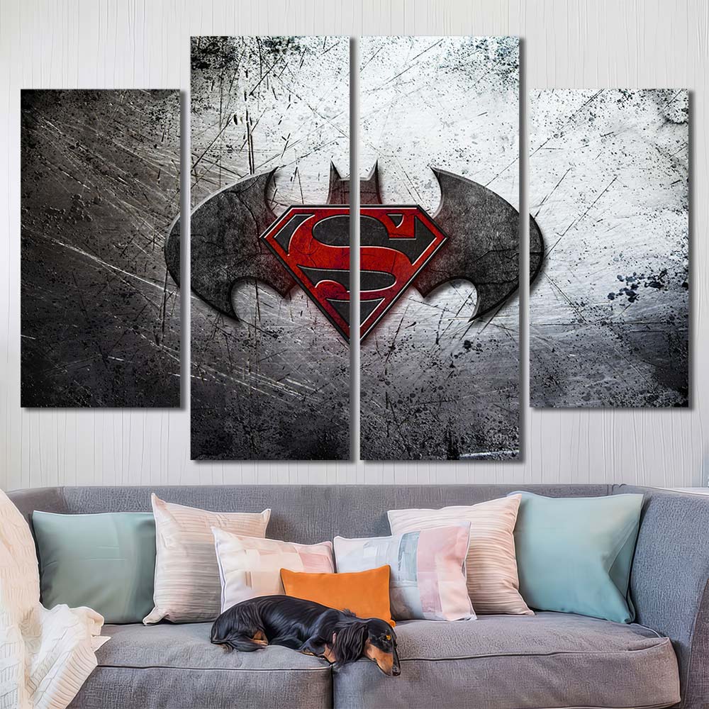 Canvas Wall Art with Frame Maverl Movie Super Hero Batman MV79