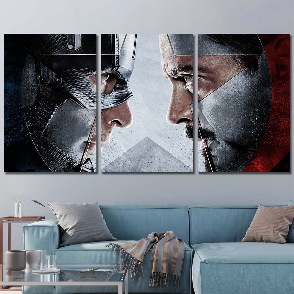 Printed Panels Canvas Maverl Movie Super Hero CaptainAmerica MV86